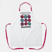 ドーナツが私の空の宇宙をドーナツで満たす エプロン (正面)