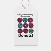 ドーナツが私の空の宇宙をドーナツで満たす ギフトタグ (裏面)