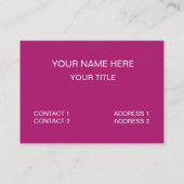 ドーナツが私の空の宇宙をドーナツで満たす 名刺 (裏面)