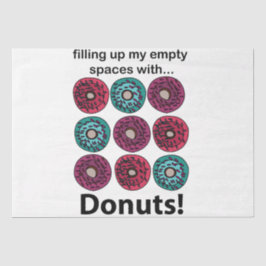 ドーナツが私の空の宇宙をドーナツで満たす 薄葉紙