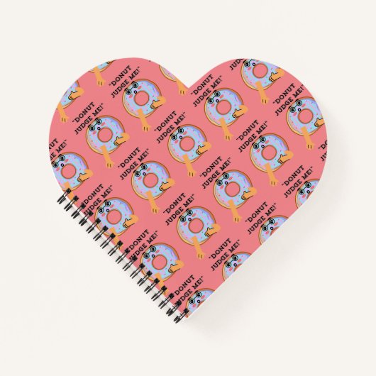 ドーナツが私を判断する ノートブック (正面)