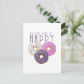 ドーナツが私を幸せにする ポストカード (スタンド正面)