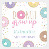 ドーナツが育つ スクエアシール (正面)