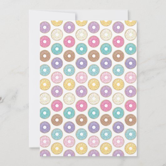 ドーナツが育つ 招待状 (裏面)