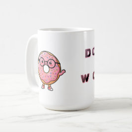 ドーナツでハッピー – かわいいドーナツのキャラクター コーヒーマグカップ