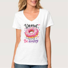 ドーナツでハッピー Tシャツ