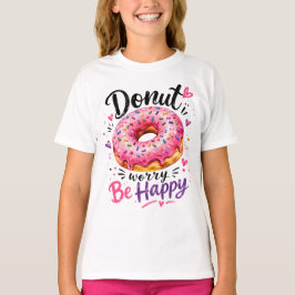 ドーナツでハッピー Tシャツ