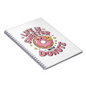 ドーナツで人生はもっと甘くなる ノートブック (右側)