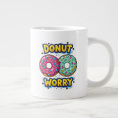 ドーナツで心配ご無用 巨大マグカップ ジャンボコーヒーマグカップ (右)