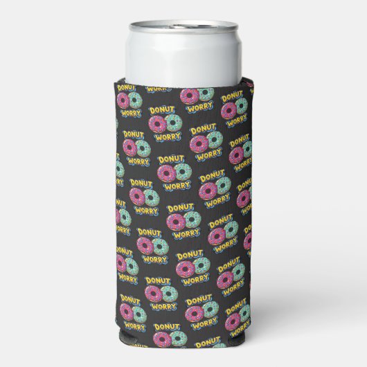 ドーナツで心配無用 缶/ボトルクーラー スリム缶クーラー (Seltzer正面)