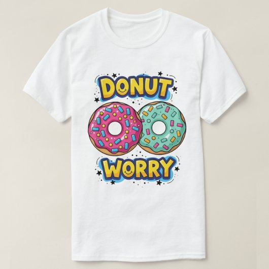 ドーナツで心配無用Tシャツ Tシャツ (デザイン正面)