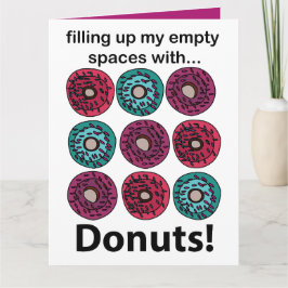 ドーナツで満たされた私の空虚な空間 ドーナツで カード