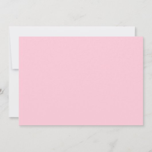 ドーナツとおむつをまく女の子のコード付きベビーシャワー 招待状 (裏面)