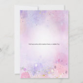 ドーナツとおむつベビー散水シャワー 招待状 (裏面)