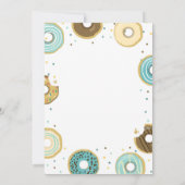 ドーナツとおむつ スプリンクル 男子ベビーシャワー招待 招待状 (裏面)