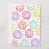 ドーナツとおむつ ベビーシャワー 招待状 (裏面)