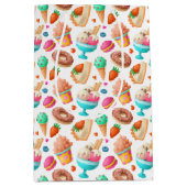 ドーナツとアイスクリーム ミディアムペーパーバッグ (正面)