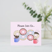 ドーナツとコーヒーのお知らせ 招待状 (スタンド正面)