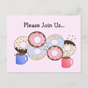 ドーナツとコーヒーのお知らせ 招待状