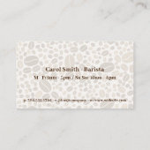 ドーナツとコーヒーカップ漫画 名刺 (裏面)