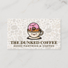 ドーナツとコーヒーカップ漫画 名刺