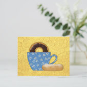 ドーナツとコーヒーレシピカード ポストカード (スタンド正面)