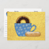 ドーナツとコーヒーレシピカード ポストカード (正面/裏面)