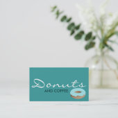 ドーナツとコーヒー。(色のカスタマイズが可能) 名刺 (スタンド正面)