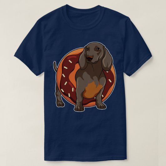 ドーナツとダシュント Tシャツ (デザイン正面)