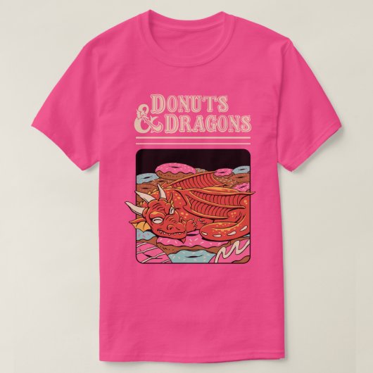 ドーナツとドラゴン Tシャツ (デザイン正面)