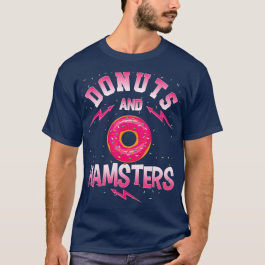 ドーナツとハムスターズドーナツハムスター Tシャツ (正面)