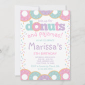 ドーナツとパジャマ 招待状 (正面)