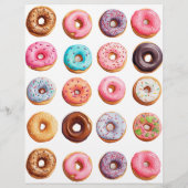 ドーナツとパパ父の日お祝い チラシ (裏面)