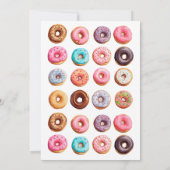 ドーナツとパパ父の日お祝い 招待状 (裏面)