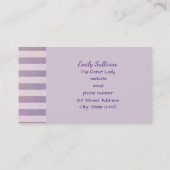 ドーナツとピンクのつや消しと散水 名刺 (裏面)