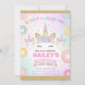 ドーナツとユニコーンの招待状　ドーナツを信じるな 招待状 (正面)