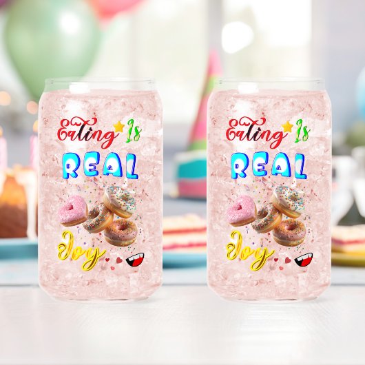 ドーナツと一緒に飲むのが楽しみになるバーウェア ガラス缶 (インサイチュ (バースデー))