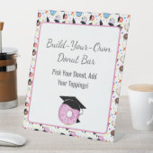 ドーナツと学位の卒業は自分のドーナツを構築 台座サイン (インサイチュ)