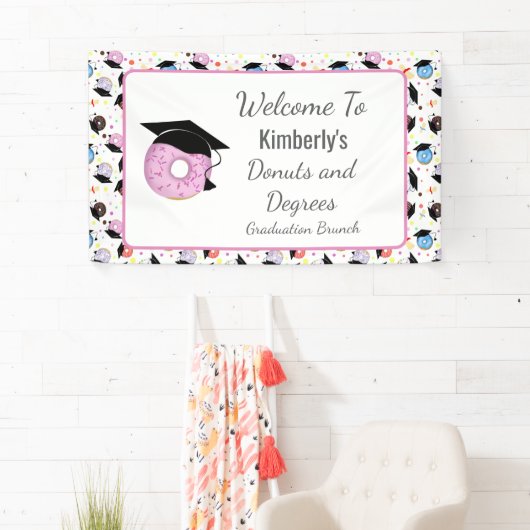 ドーナツと度卒業パターンへようこそ 横断幕 (インサイチュ)