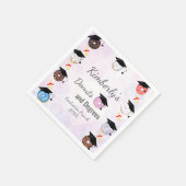 ドーナツと度卒業式ブランチ スタンダードカクテルナプキン (角)