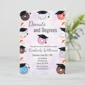 ドーナツと度卒業式ブランチ 招待状 (スタンド正面)