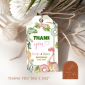 ドーナツと恐竜の共同兄弟姉妹ギフトラベル ギフトタグ