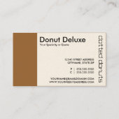 ドーナツによって切り取られるパンチカード ロイヤリティカード (裏面)