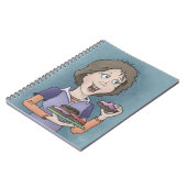 ドーナツにパラグラフのノート ノートブック (左側)