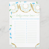 ドーナツにラブベビー名競走ゲーム (正面/裏面)