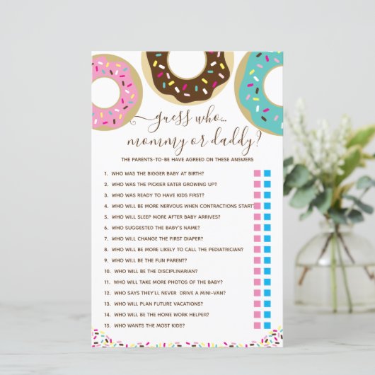 ドーナツに愛を振りかけたのは誰だと思う？ゲーム (スタンド正面)