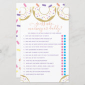 ドーナツに愛を振りかけたのは誰だと思う？ゲーム (正面/裏面)