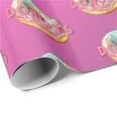 ドーナツに水の色を振りかける ラッピングペーパー (ロールコーナー)