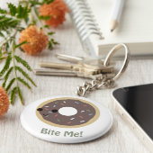 ドーナツに齧りついて！ キーホルダー (側面)