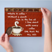 ドーナツのないコーヒーって何だ! チラシ (手)